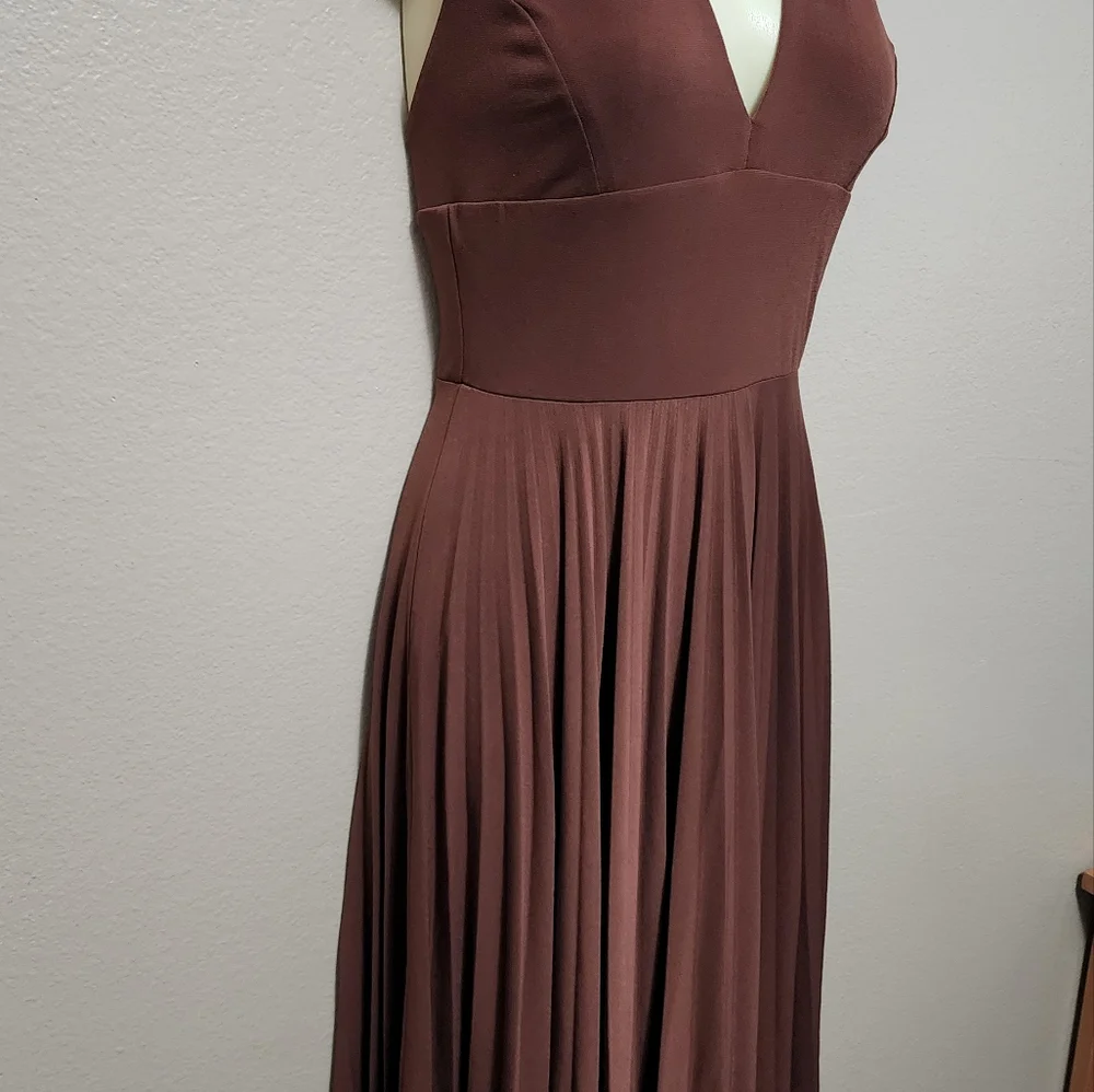 Pleated Halter Dress Max & Cleo - Picture 6 of 12